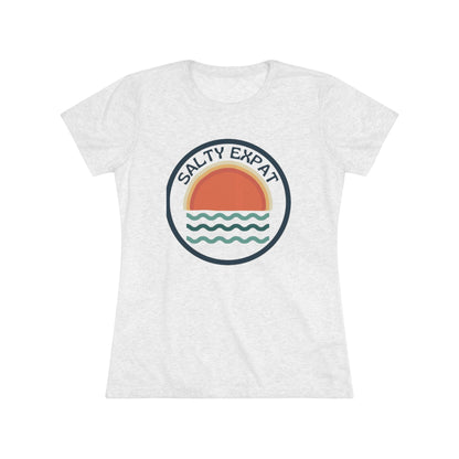 Salty Expat Women's Tri-blend Tee