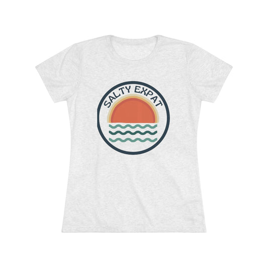 Salty Expat Women's Tri-blend Tee