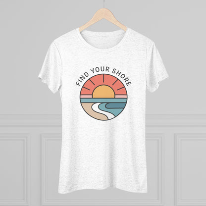 Find Your Shore - Premium Women's Triblend Tee