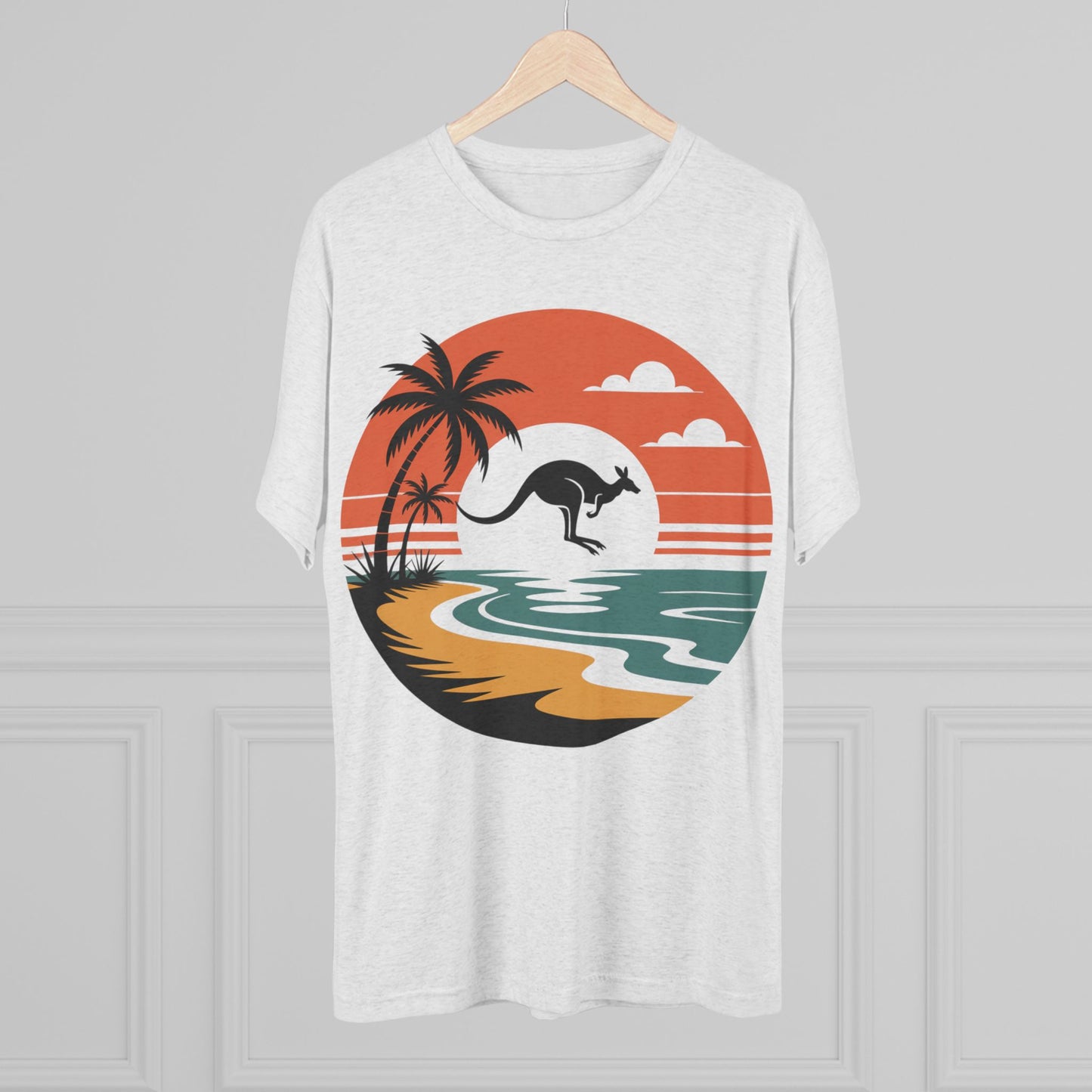 Australian Expat  Kangaroo Unisex Tri-Blend Tee