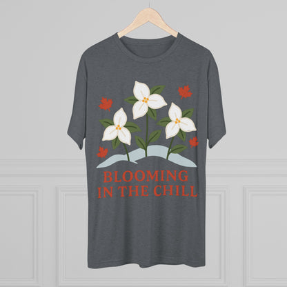 Blooming In The Chill Canada Unisex Tri-Blend Tee