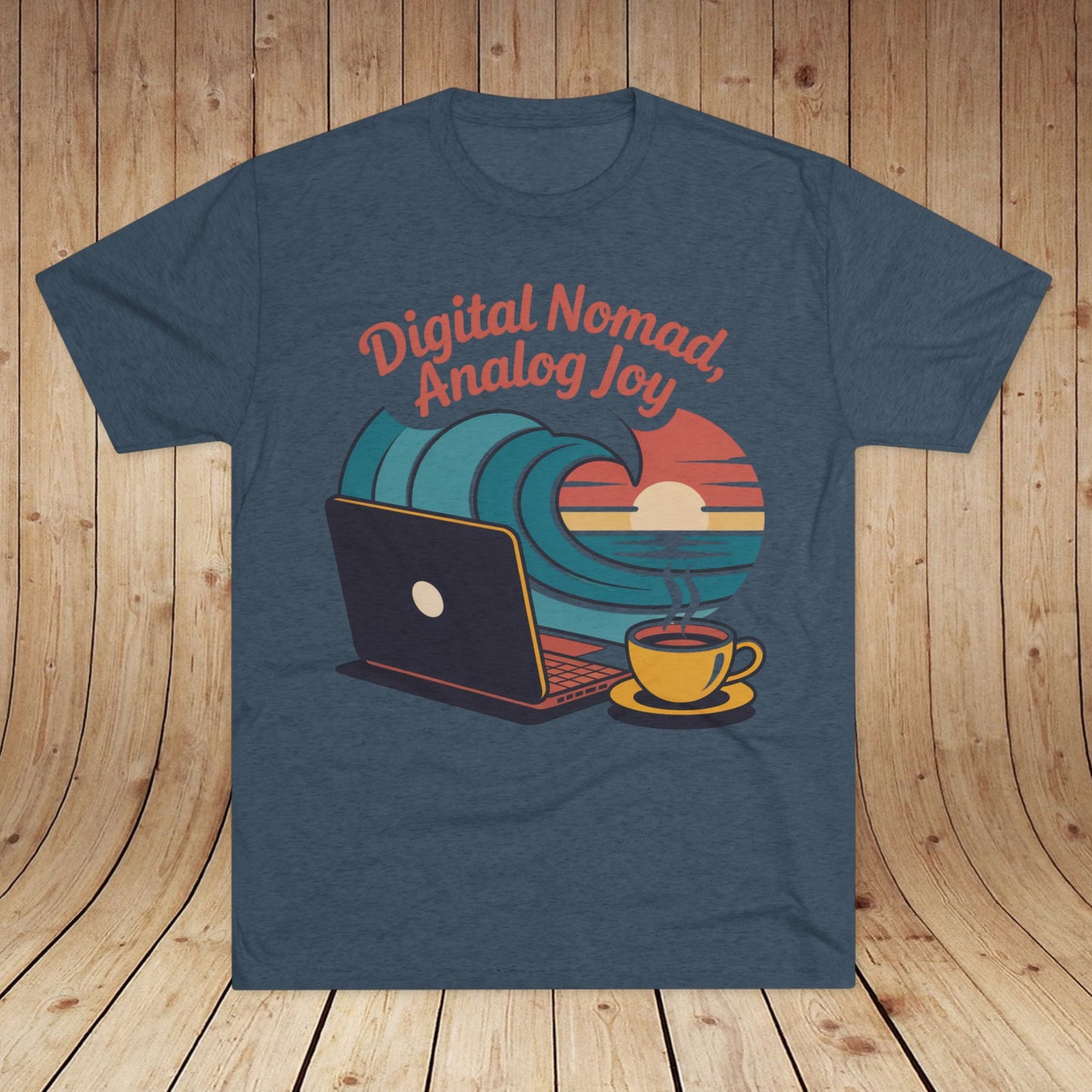 Digital Nomad, Analog Joy Unisex Tri-Blend Tee