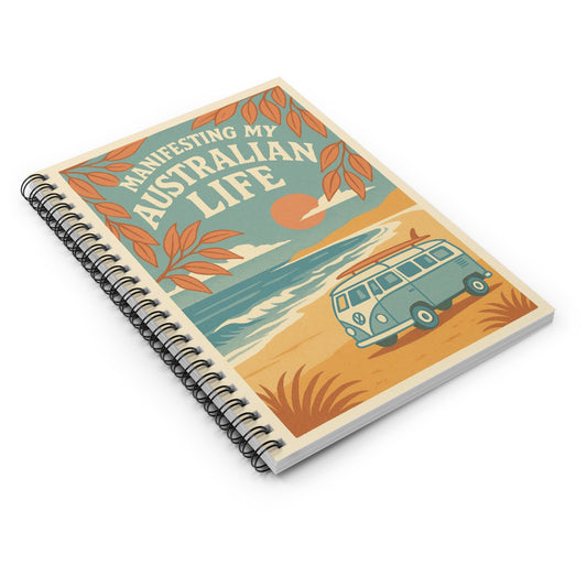 Spiral Bound Journal - Manifesting My Australian Life