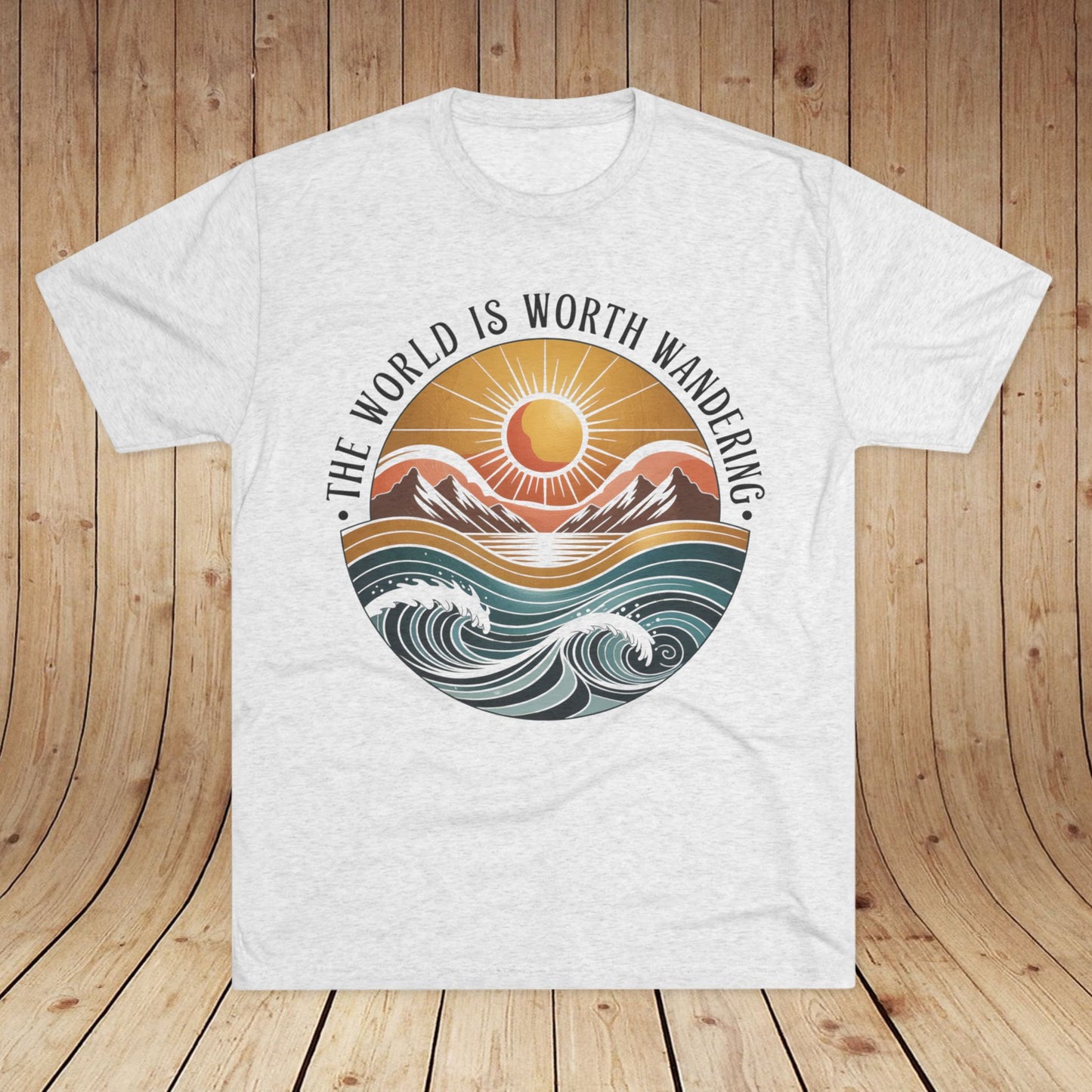 The World Is Worth Wandering Unisex Tri-Blend Tee