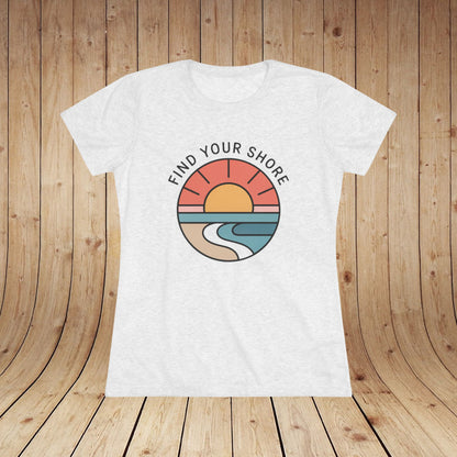 Find Your Shore - Premium Women's Triblend Tee