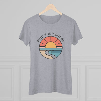 Find Your Shore - Premium Women's Triblend Tee