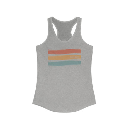Salty Expat Striped Women's Racerback Tank T-Shirt