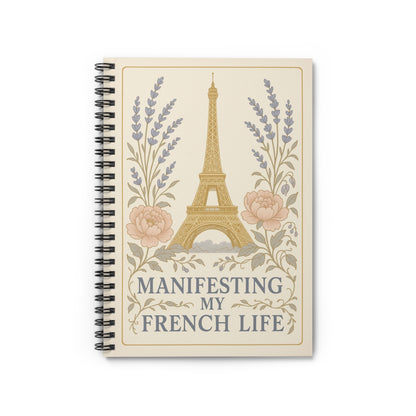 Spiral Bound Journal - Manifesting My French Life Spiral Notebook